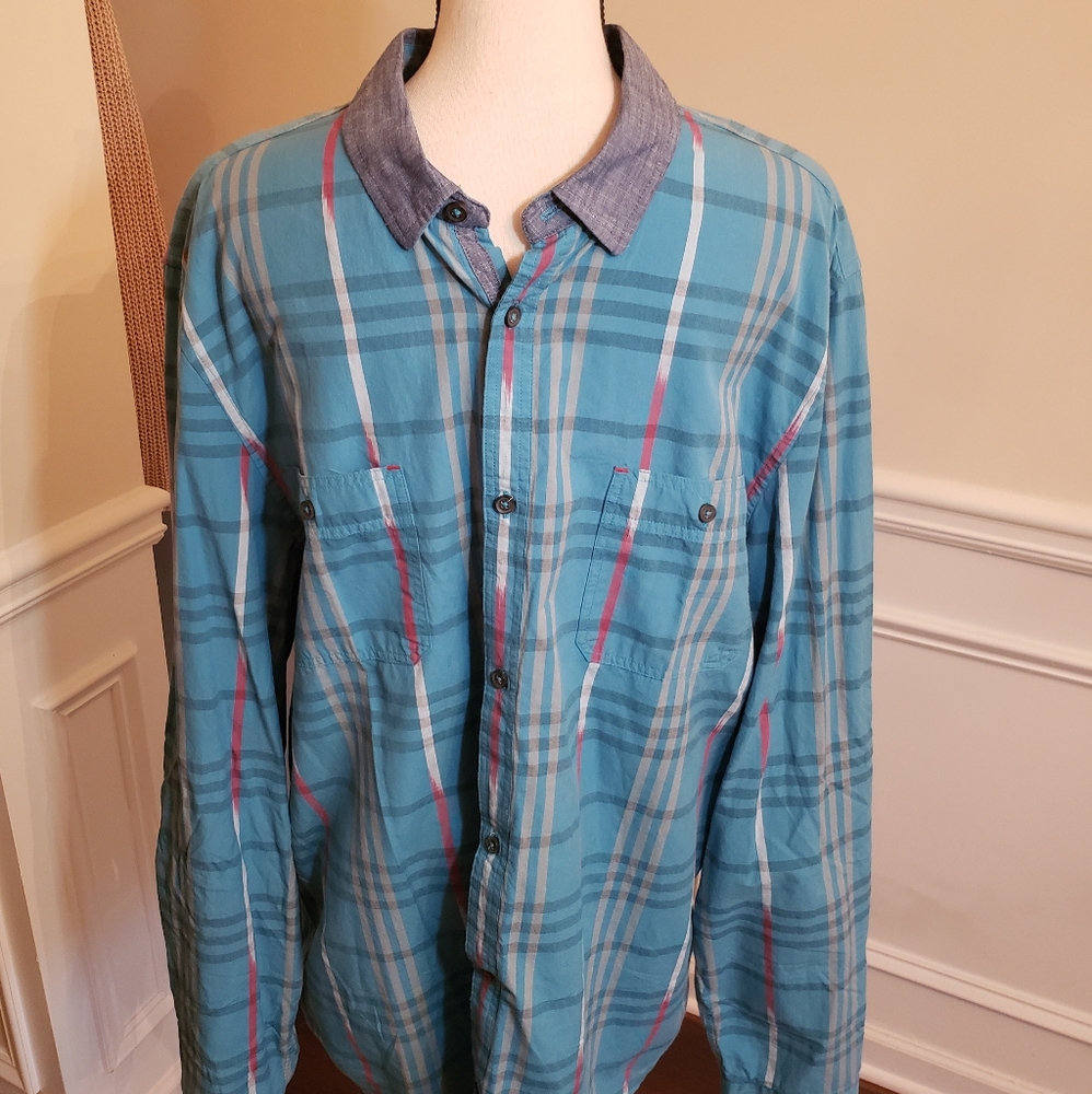 Buffalo plaid long sleeve men shirt size XXL/TTG